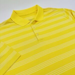 Nike Tour Performance Polo Shirt Mens XL Yellow  Short Sleeve Golf DRIFIT